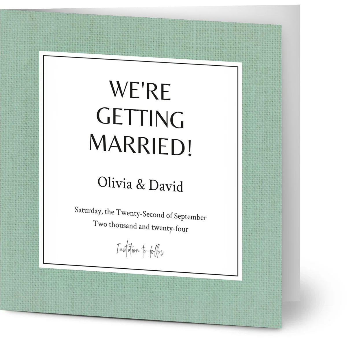 Seaside Nuptials Save the Date