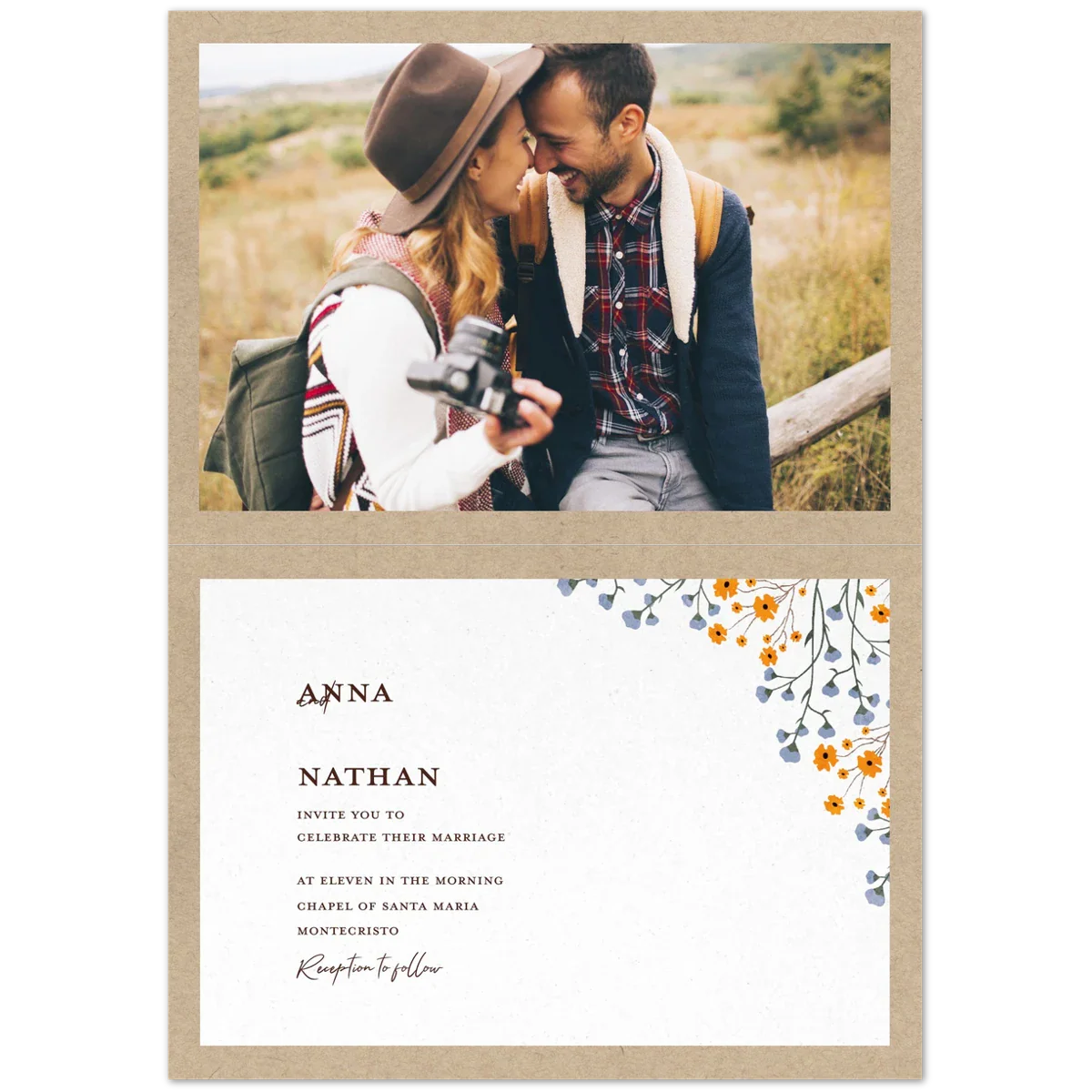 Rustic Blossom Invite