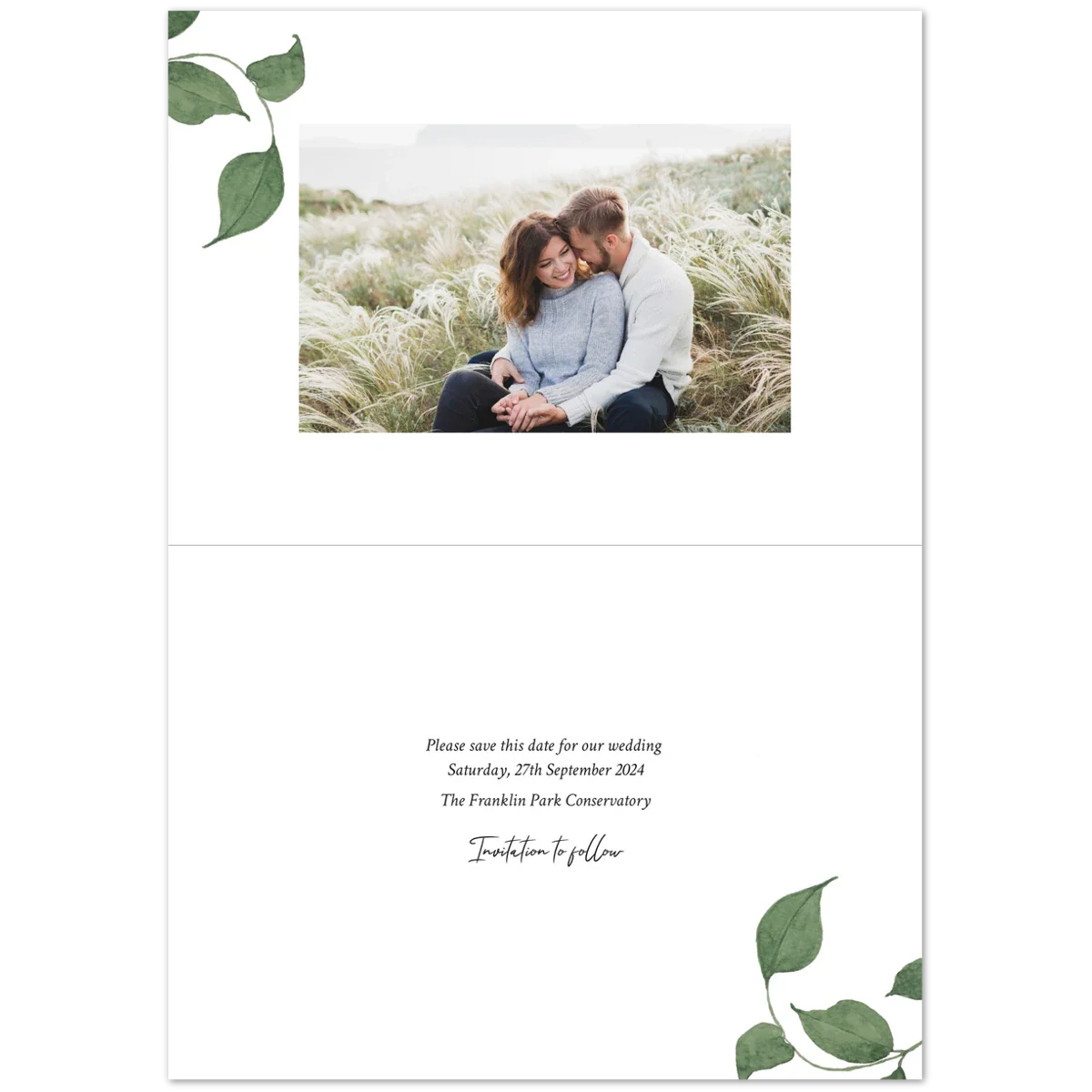 Leafy Vines Save the Date