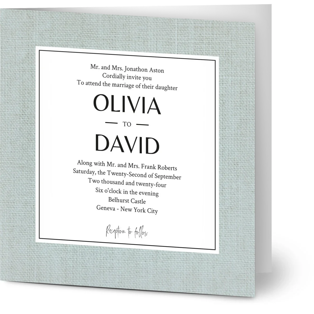 Seaside Nuptials Invite