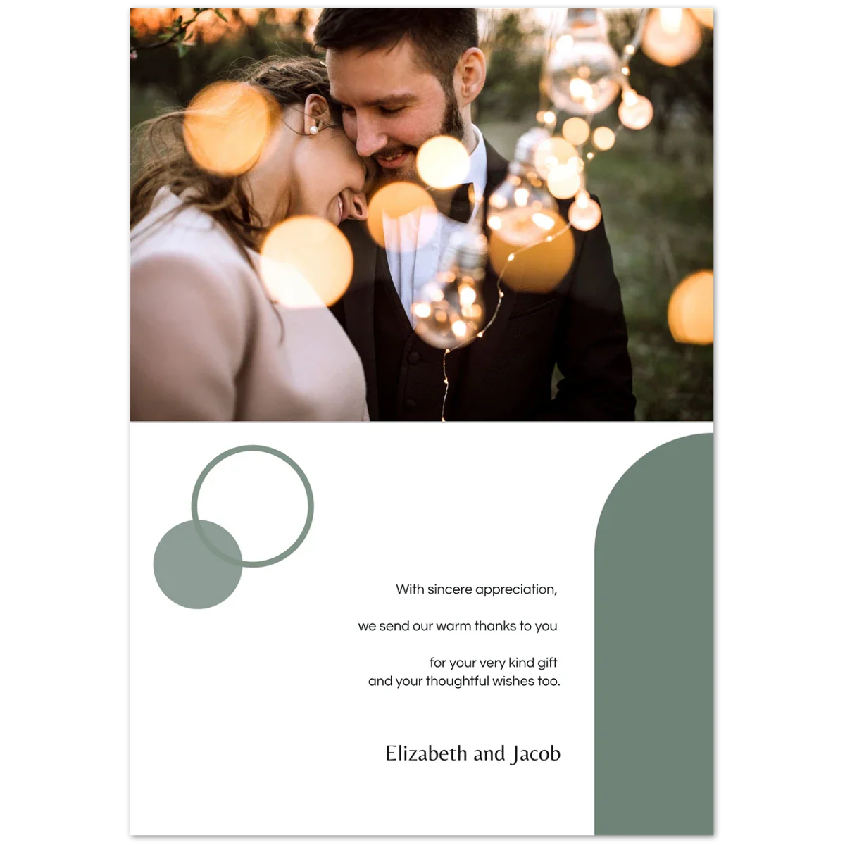 Nocturnal Thank You Card