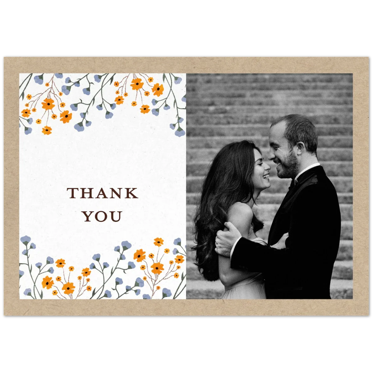 Rustic Blossom Thank You Card