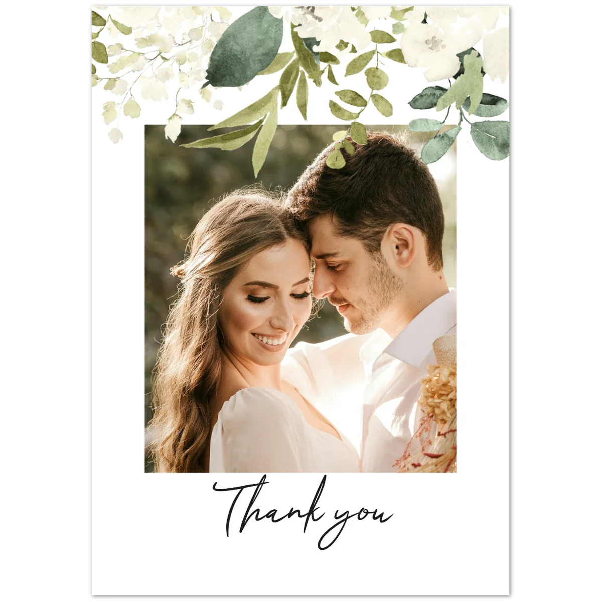 Watercolour Bloom Thank You Note
