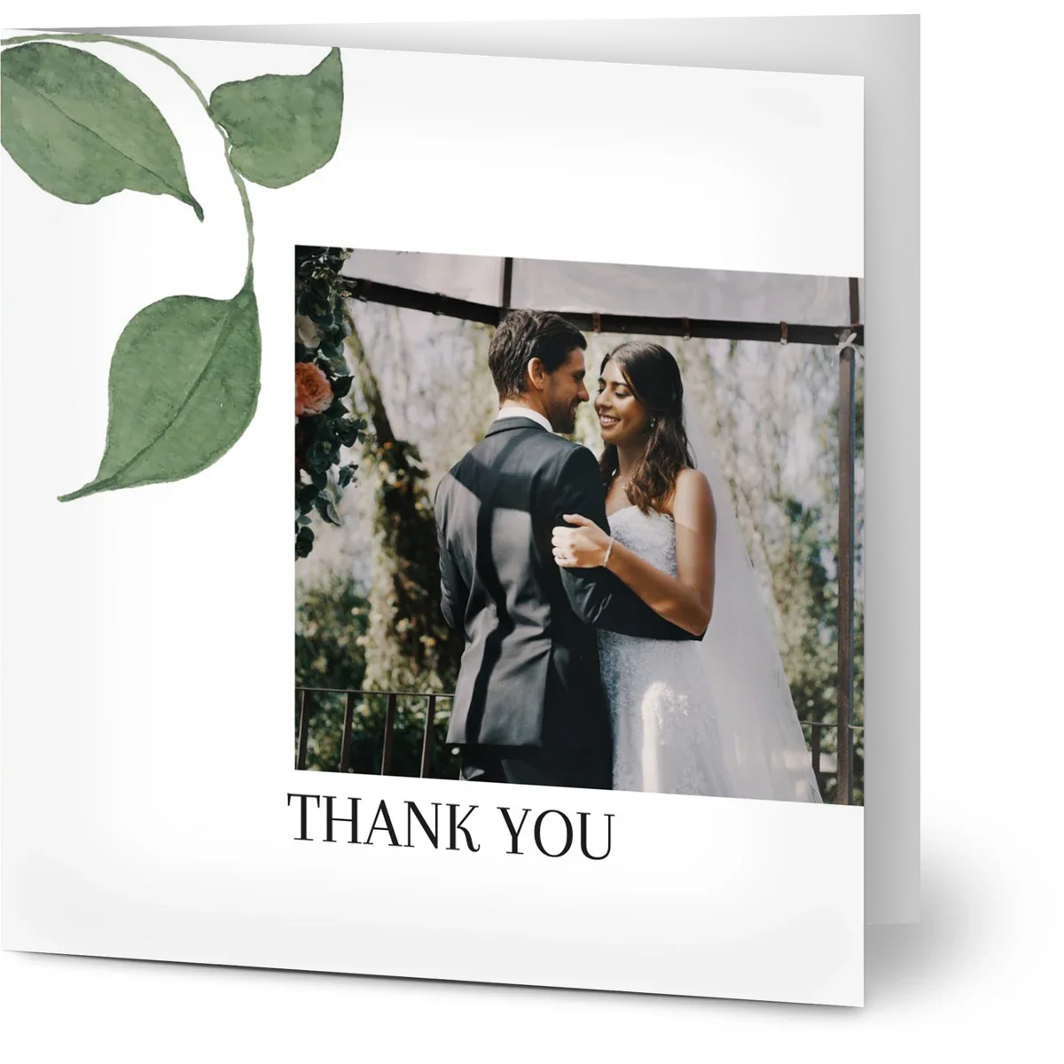 Leafy Vines Thank You Card