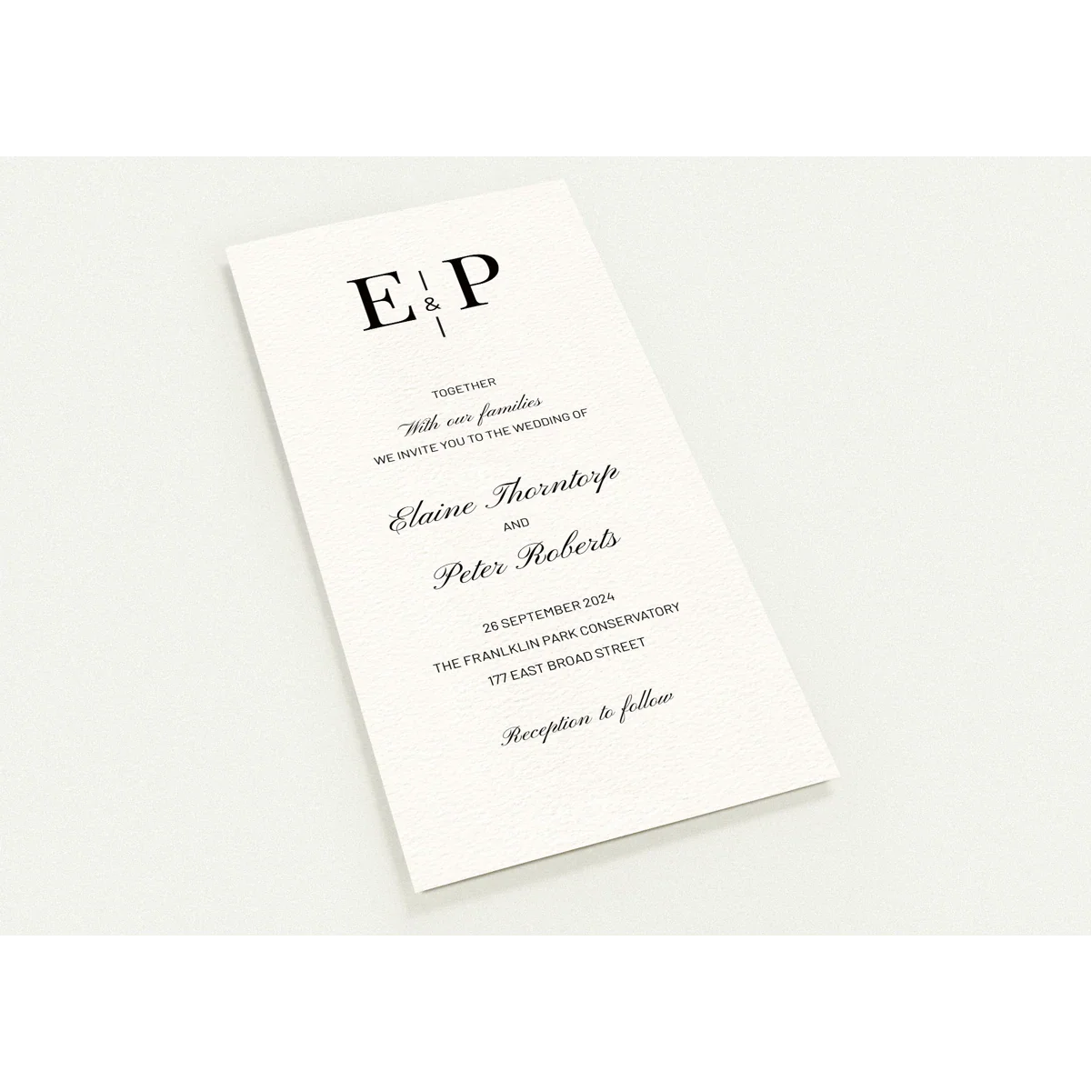 Silken Script Invite
