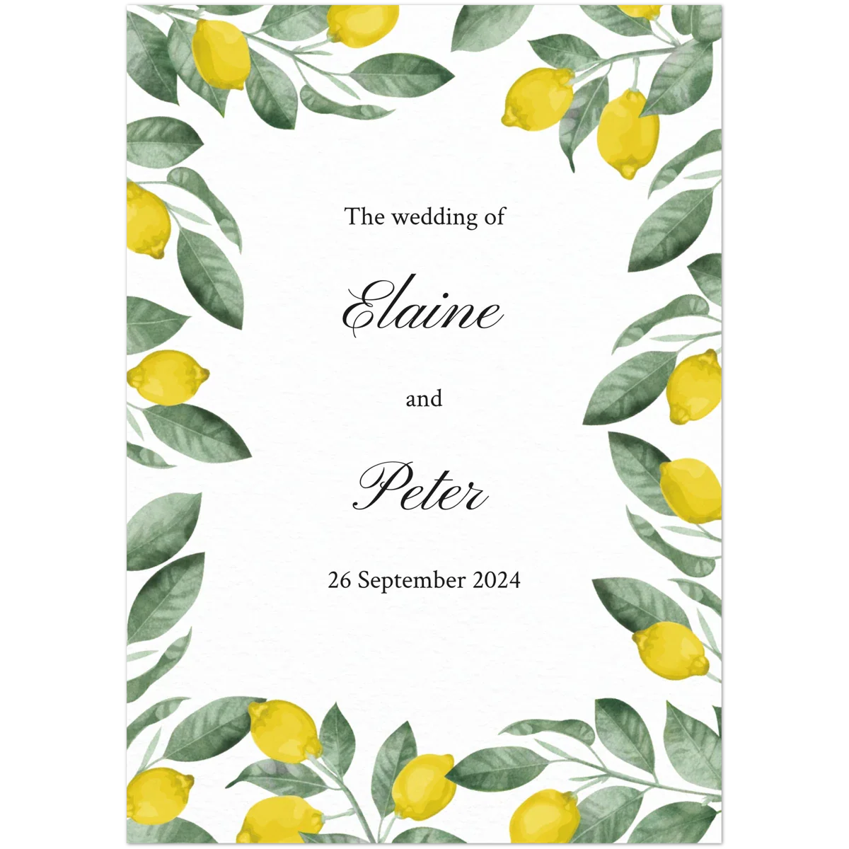 Citrus Save the Date