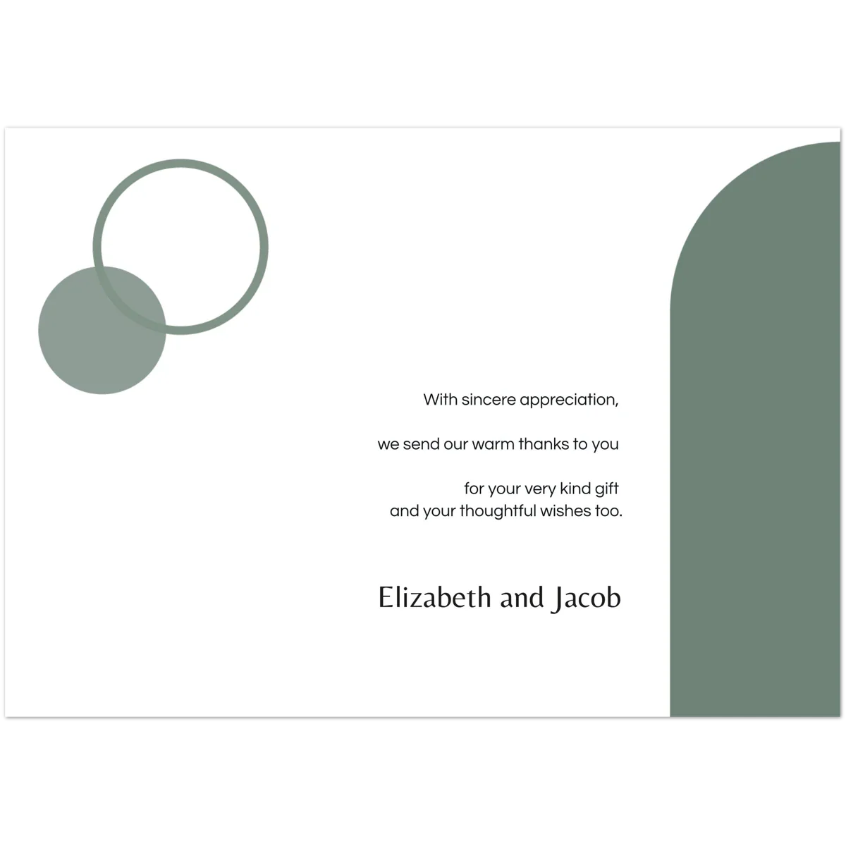 Nocturnal Thank You Card