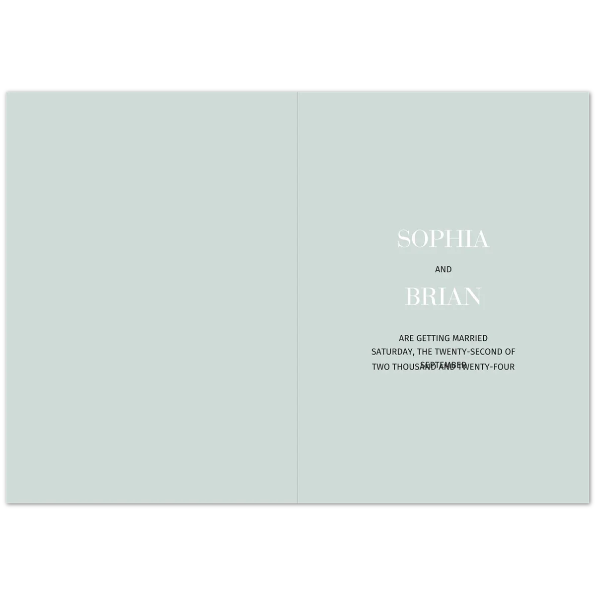 Monochrome Save the Date
