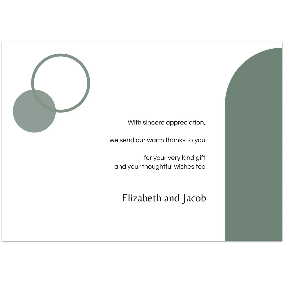 Nocturnal Thank You Card