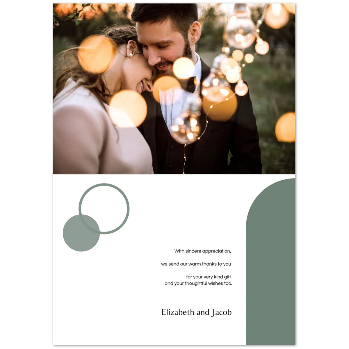 Nocturnal Thank You Card