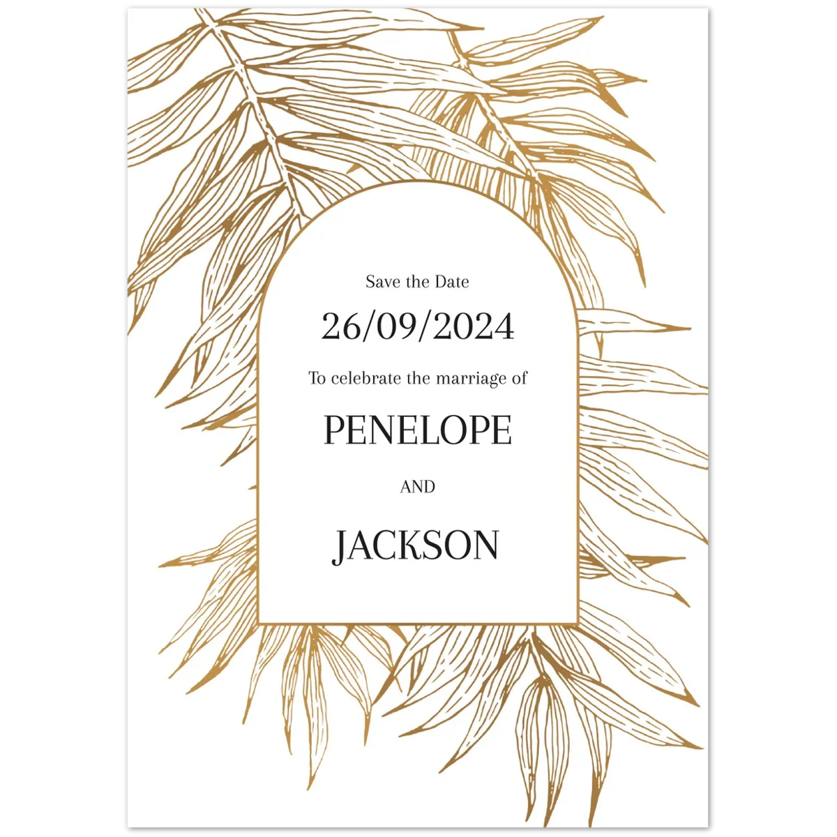 Golden Peony Save the Date
