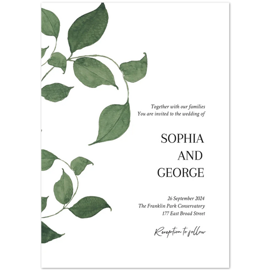Leafy Vines Invitation