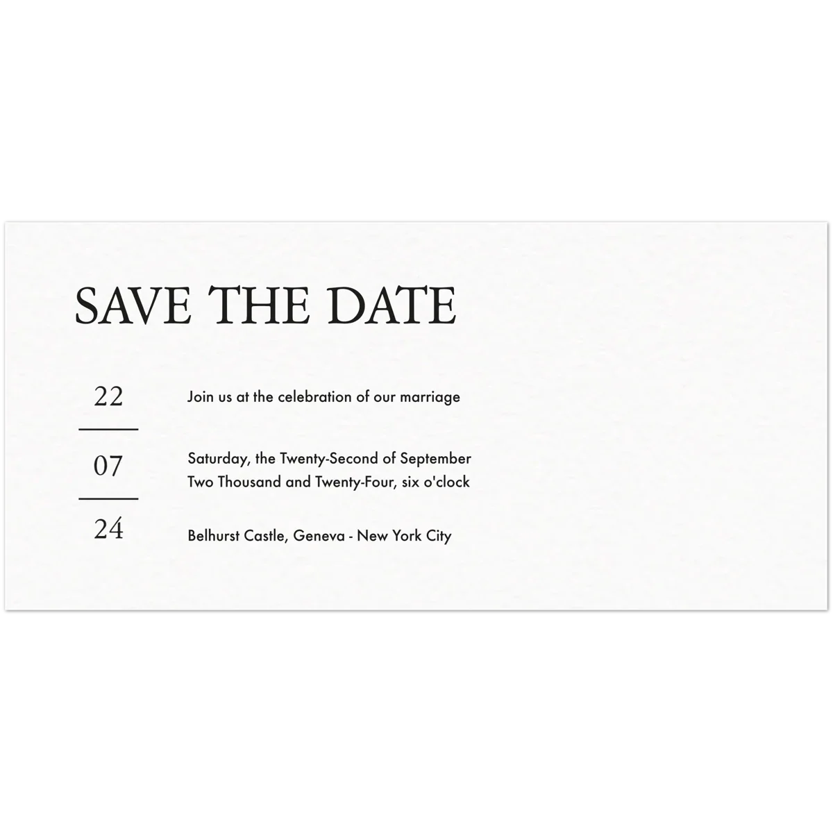 Metropolitan Save the Date