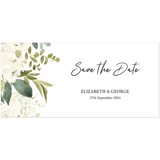 Watercolour Bloom Save the Date