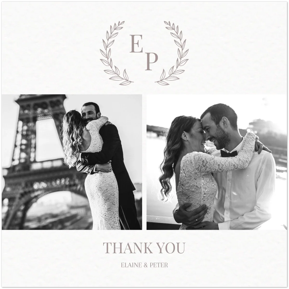 Laurel Thank You Card