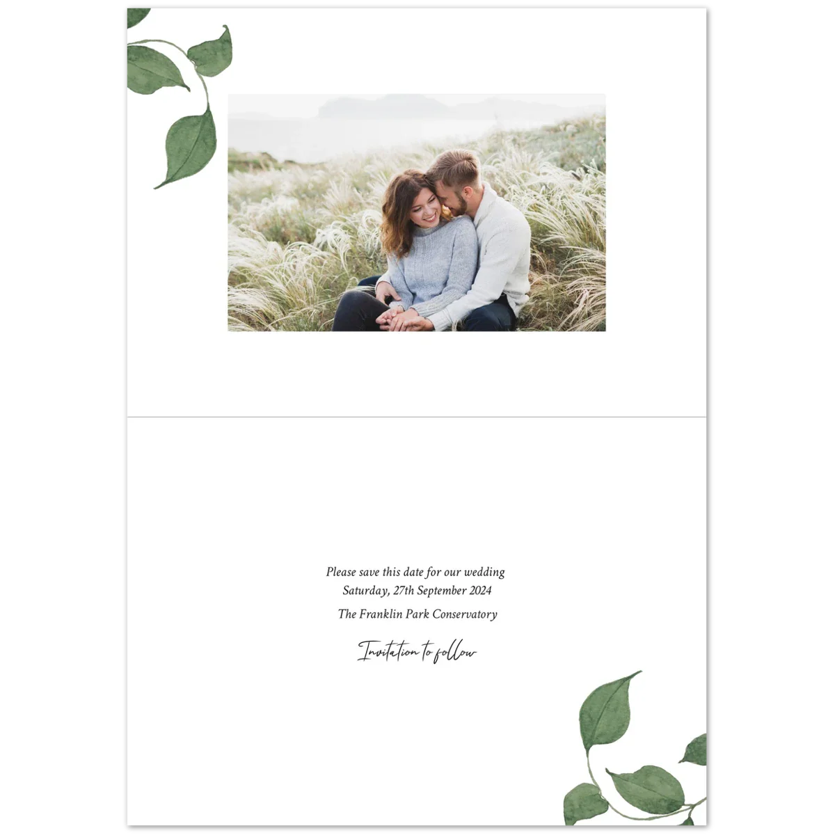Leafy Vines Save the Date