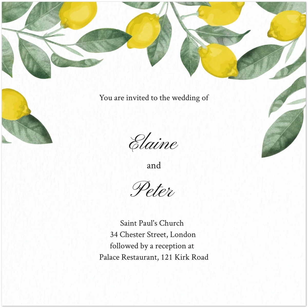 Citrus Save the Date