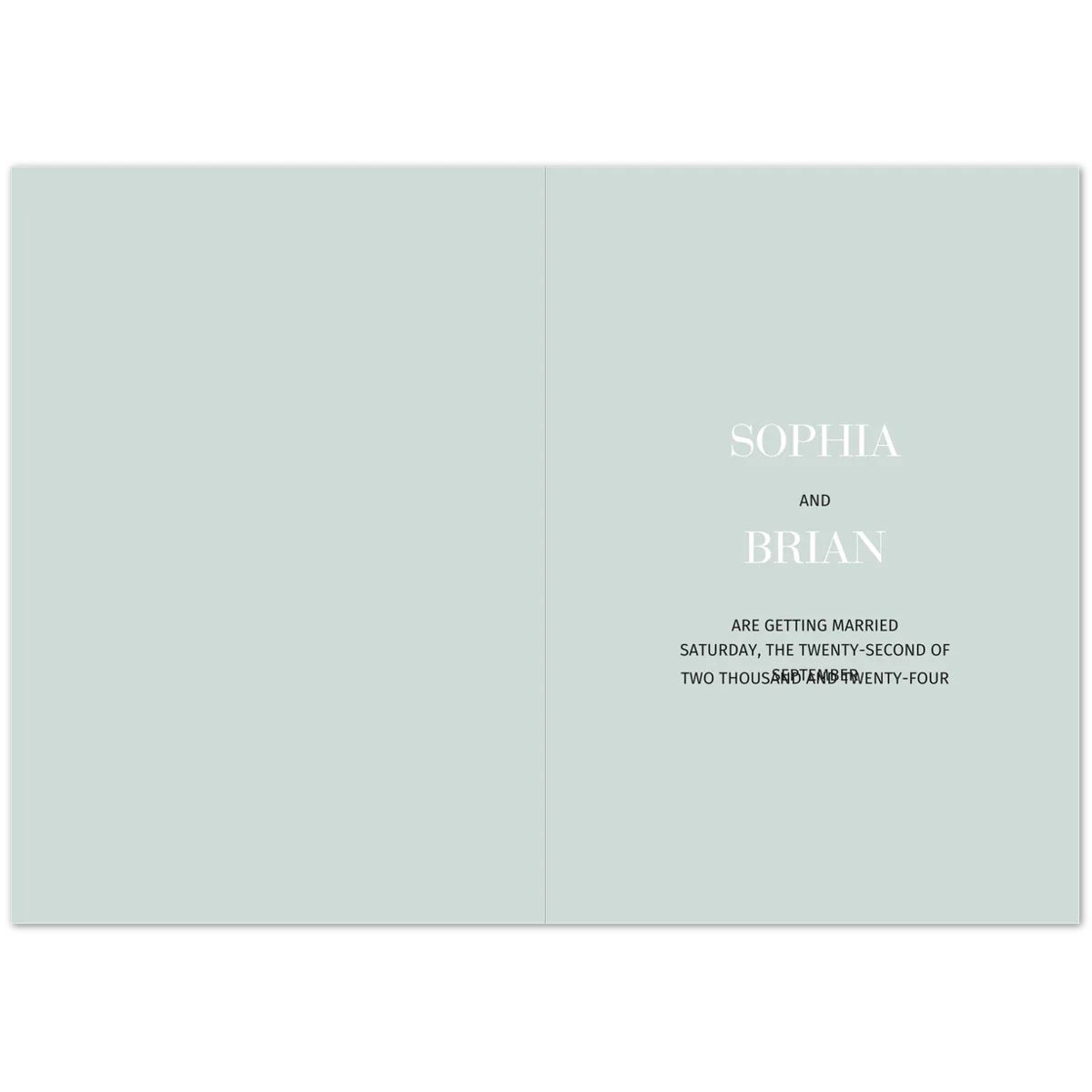 Monochrome Save the Date