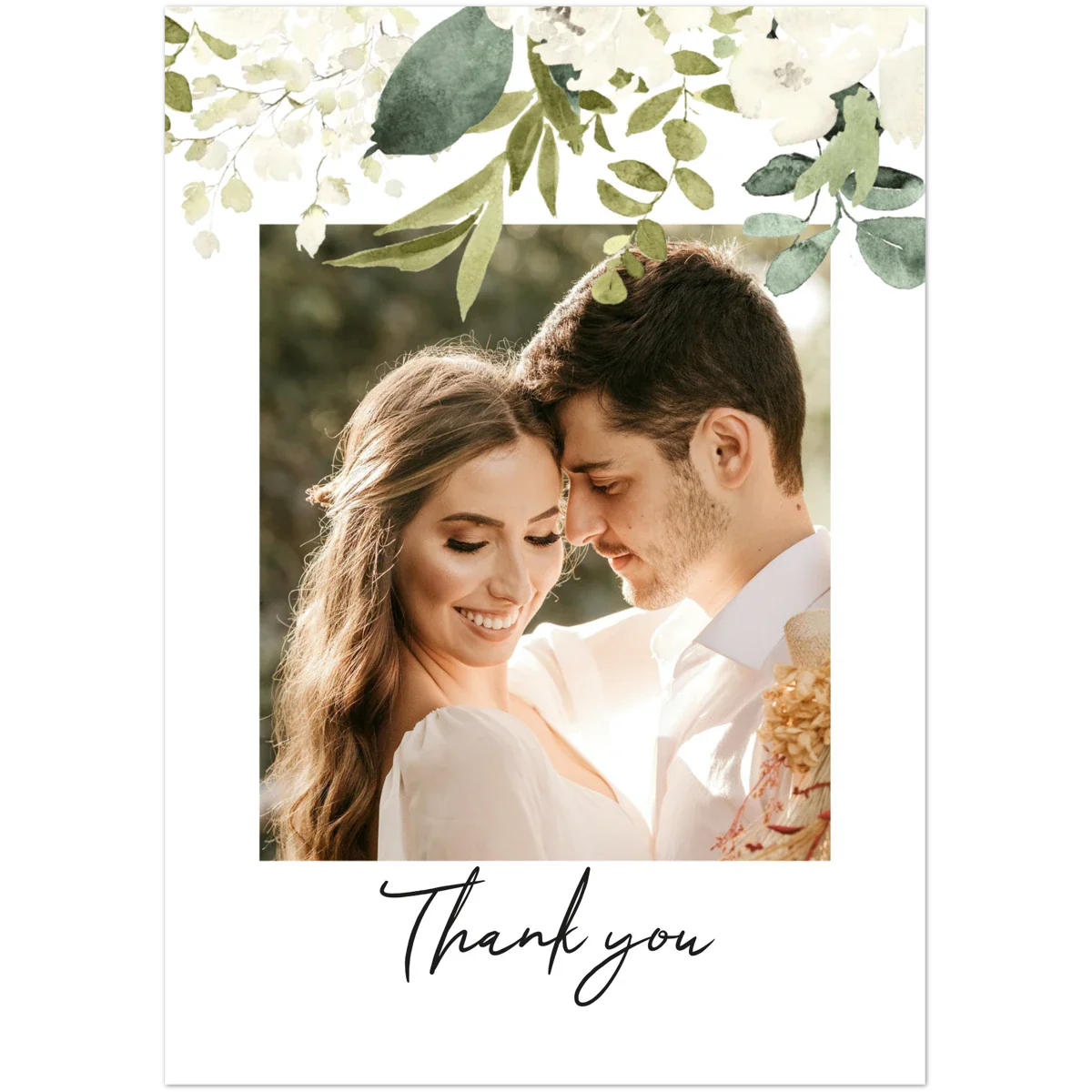 Watercolour Bloom Thank You Note