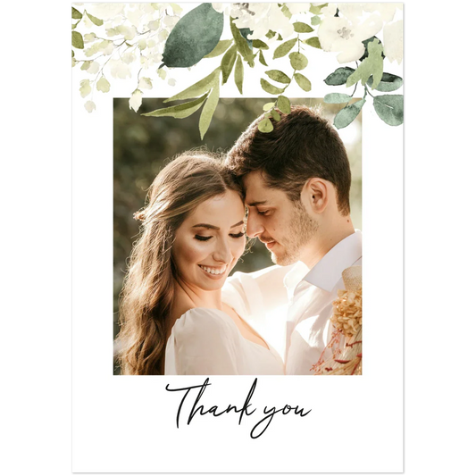 Watercolour Bloom Thank You Note