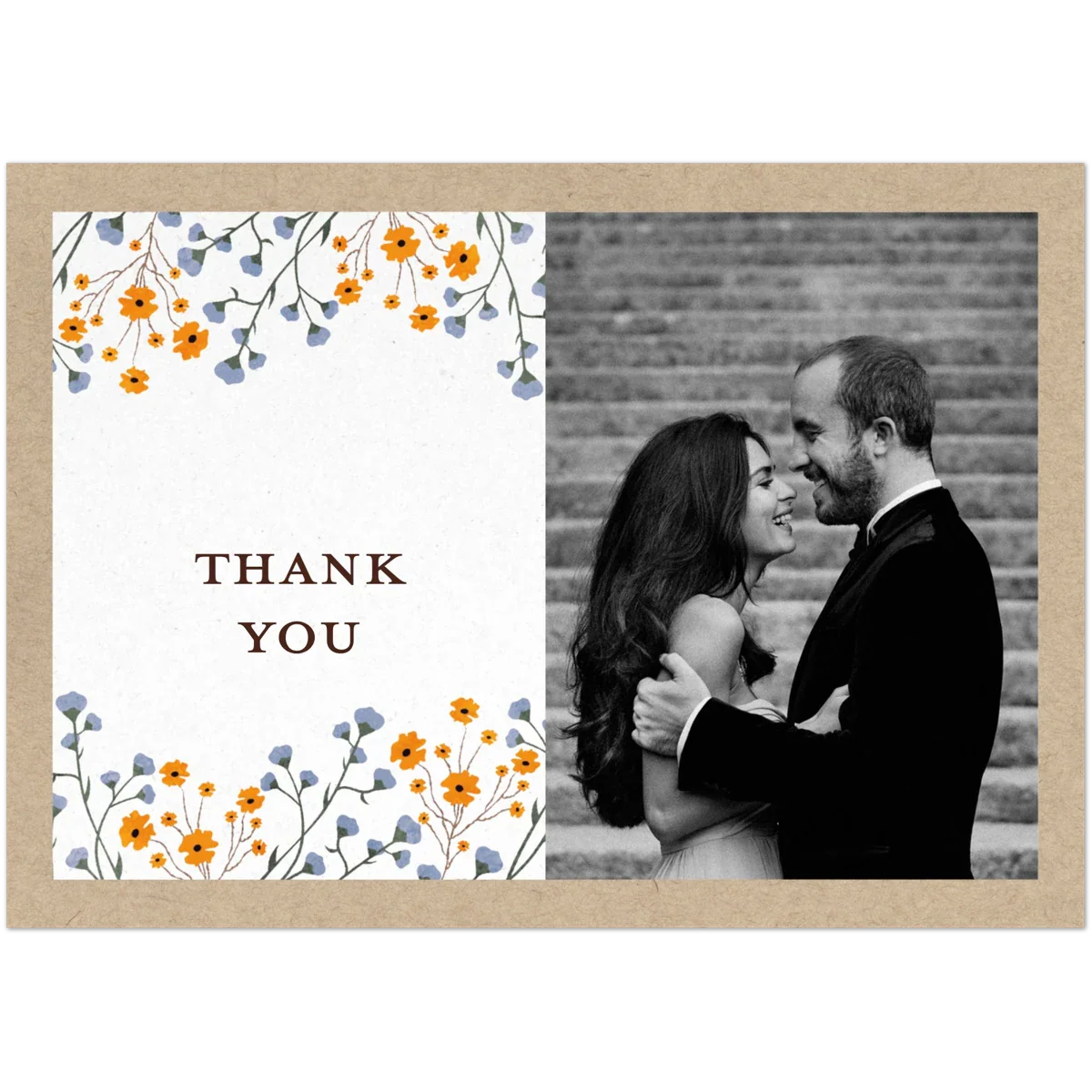 Rustic Blossom Thank You Card