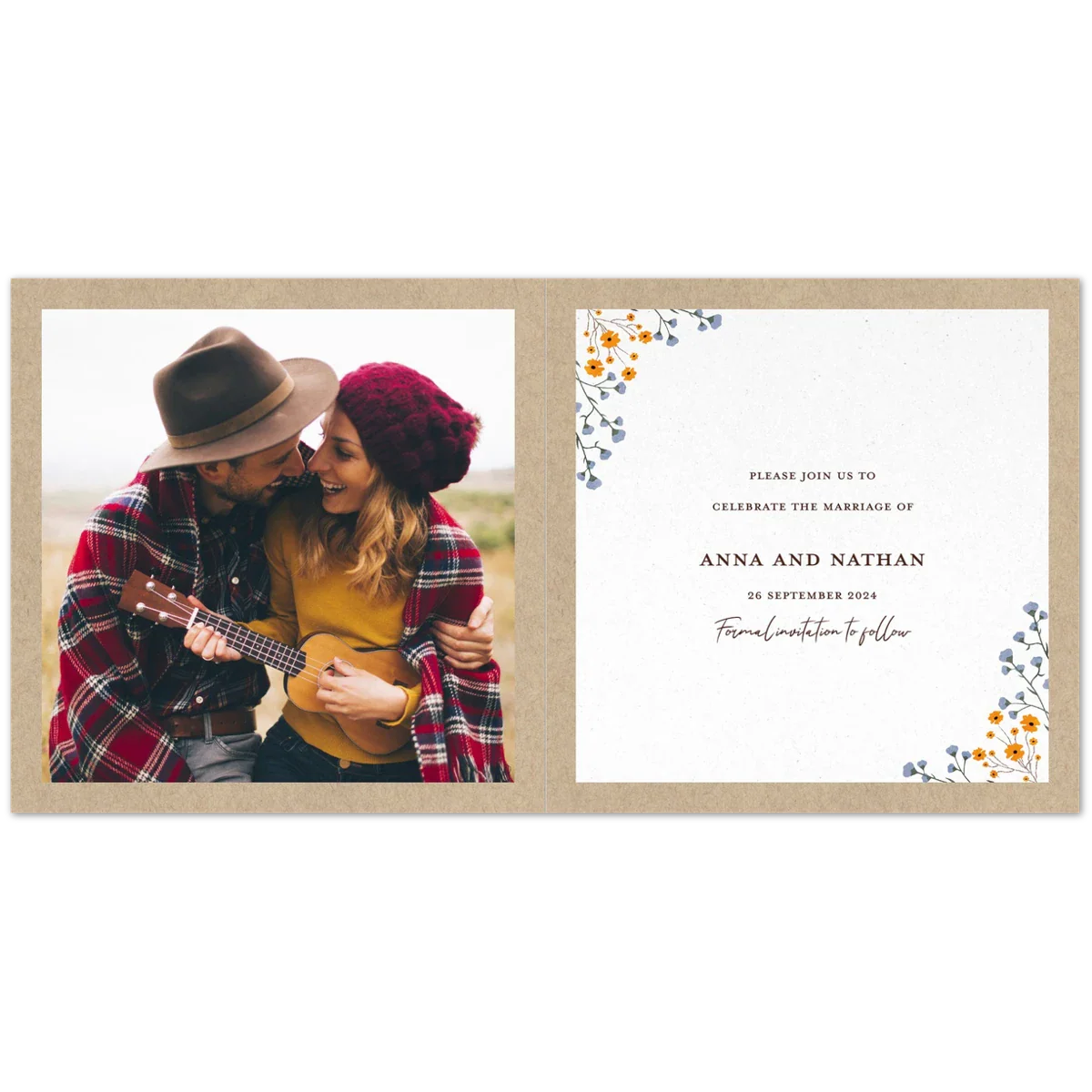 Rustic Blossom Save the Date