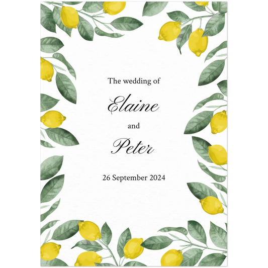 Citrus Save the Date