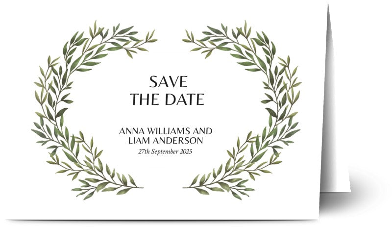 Olive Embrace Save the Date