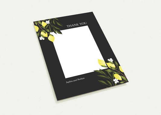 Bright Lemons Thank You Cards