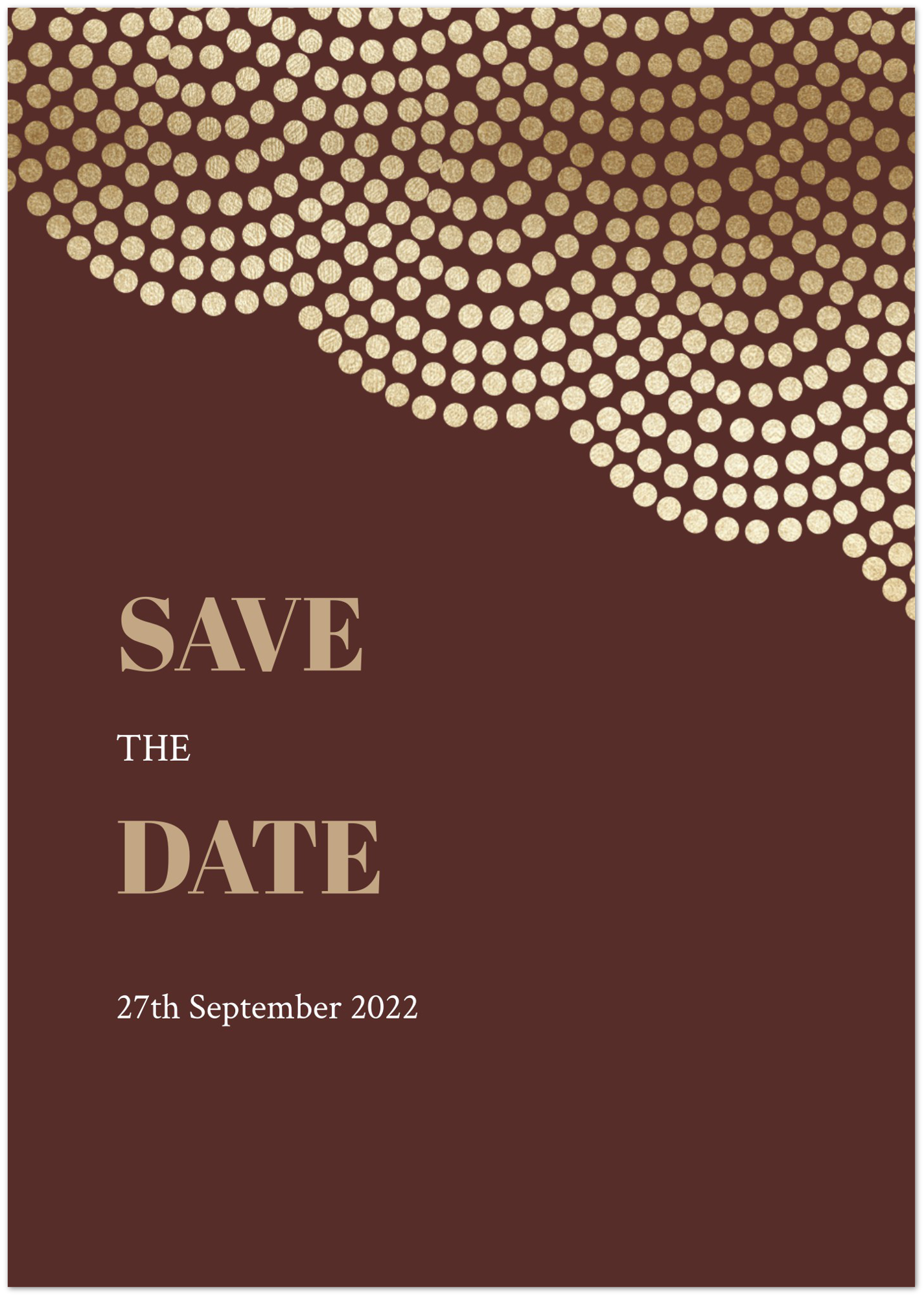 Golden Dots Save the Date