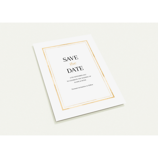 Classic Golden Frame Save the Date