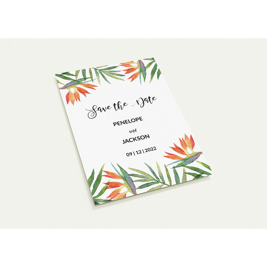 Tropical Paradise Save the Date