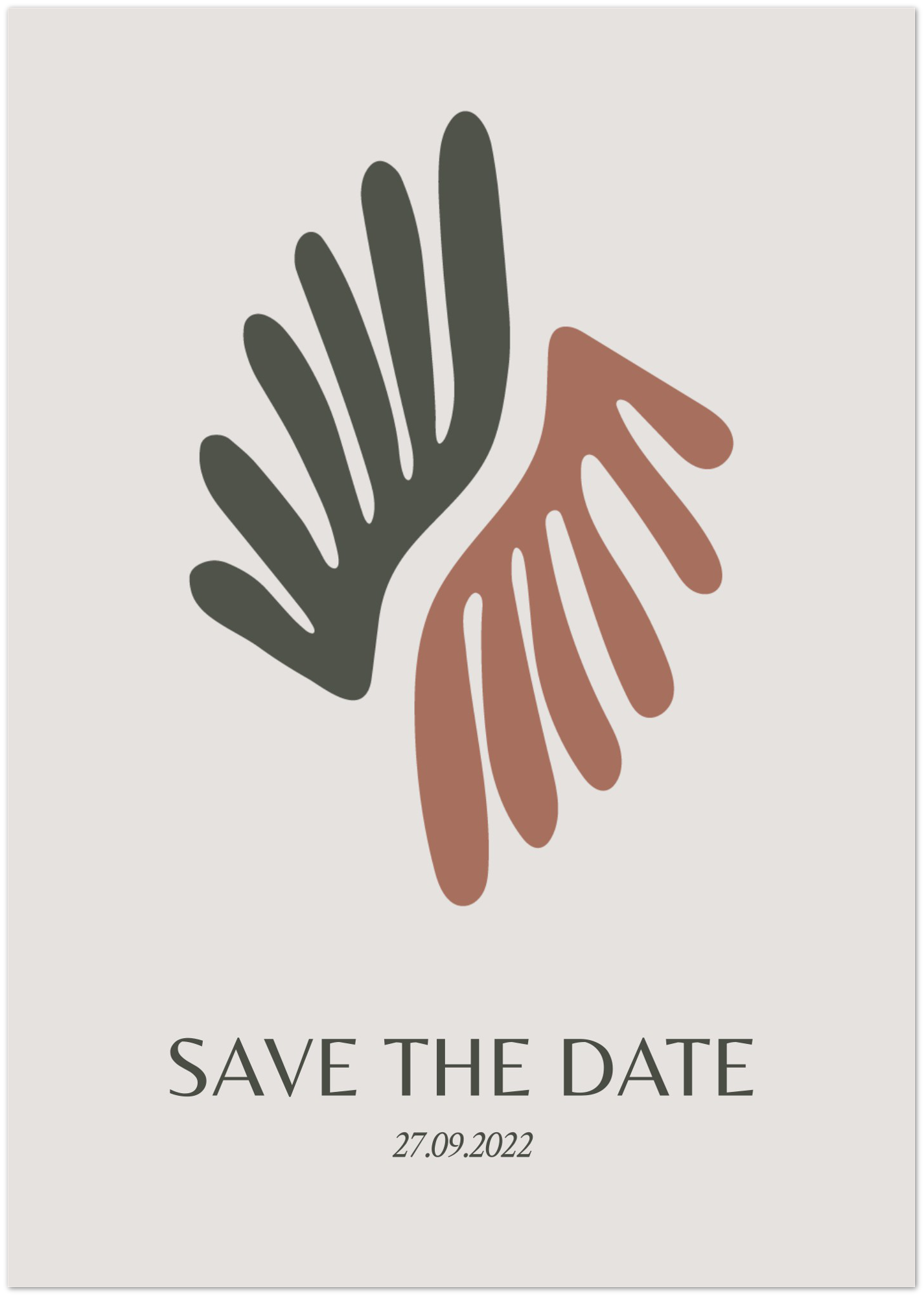 Earthy Wings Save the Date