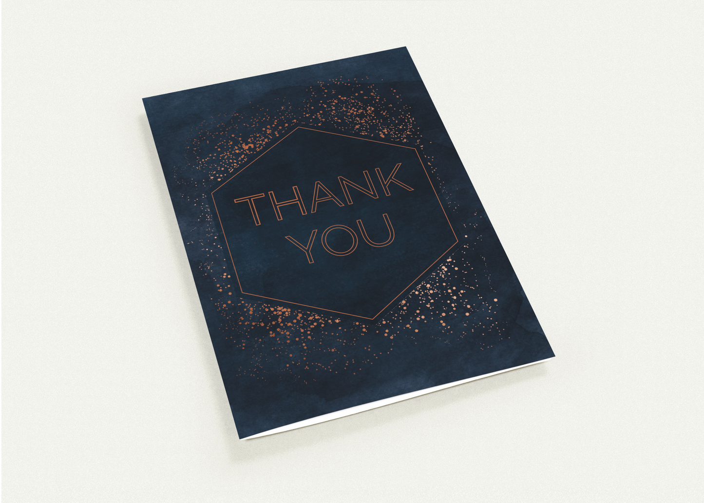 Bronze Dots Thank You Card