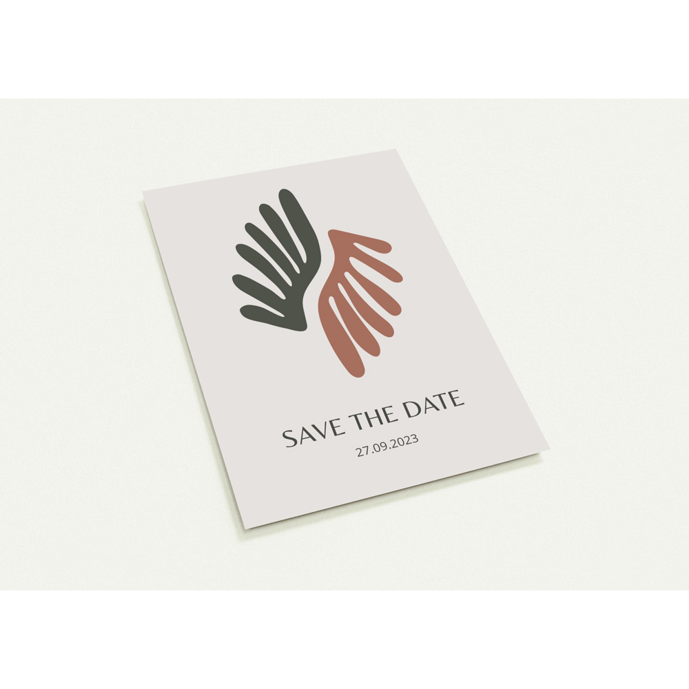 Earthy Wings Save the Date