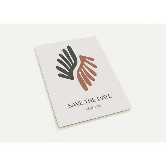 Earthy Wings Save the Date